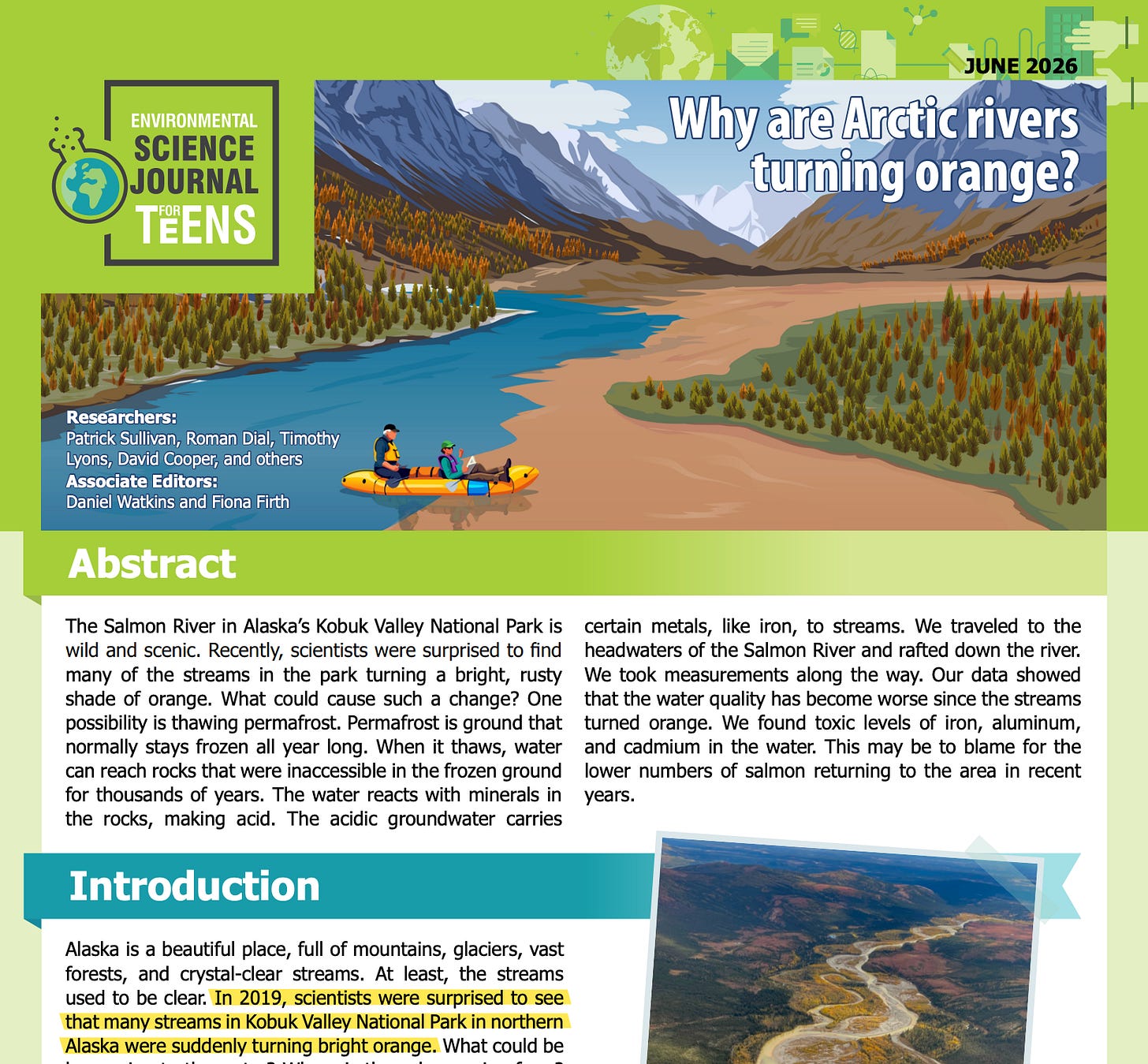 arctic river orange