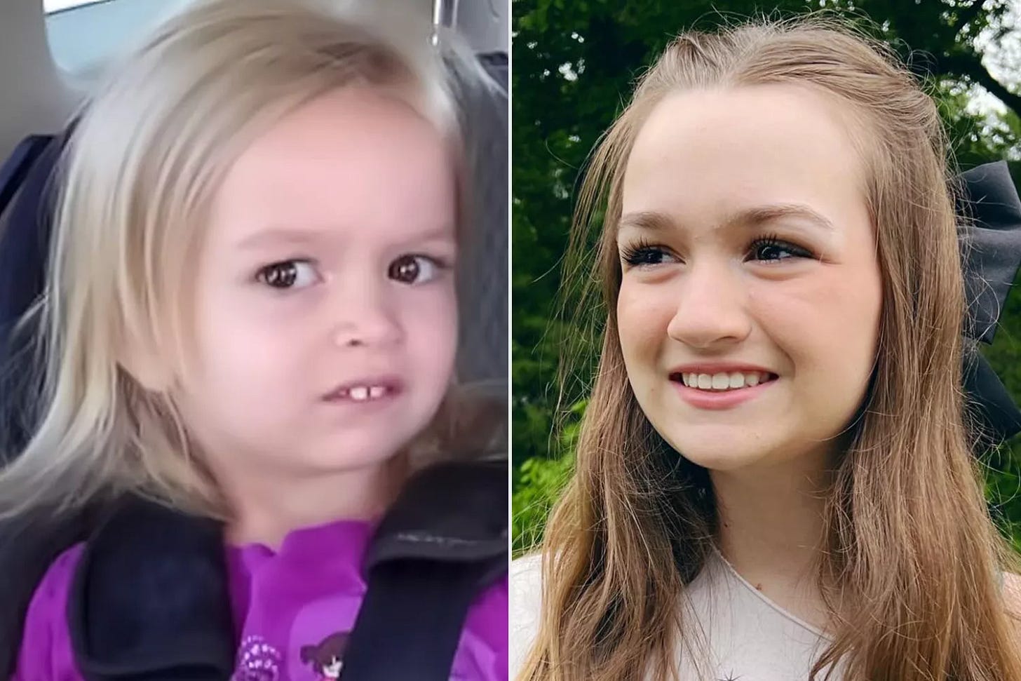Chloe Clem side eye meme; Chloe Clem