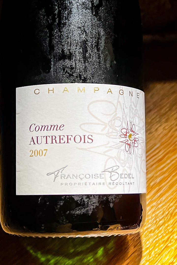 Francoise Bedel Comme Autrefois Champagne 2007, Champagne, France (Noma)