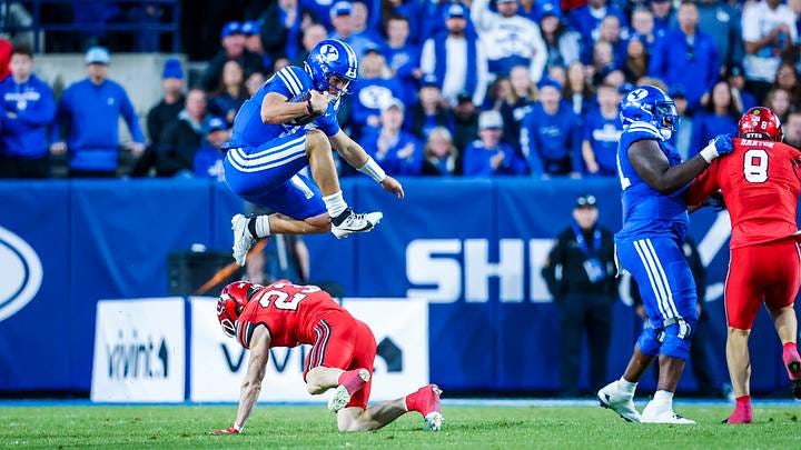 Bear Bachmeier Makes BYU History in Win Over Rival Utah