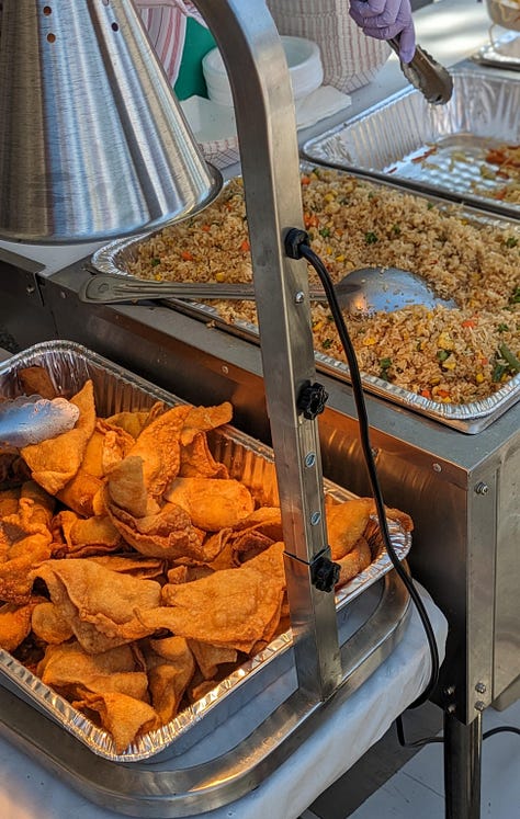 Food, menus, booths, trailers, and wide views of 2024 Celebrasian