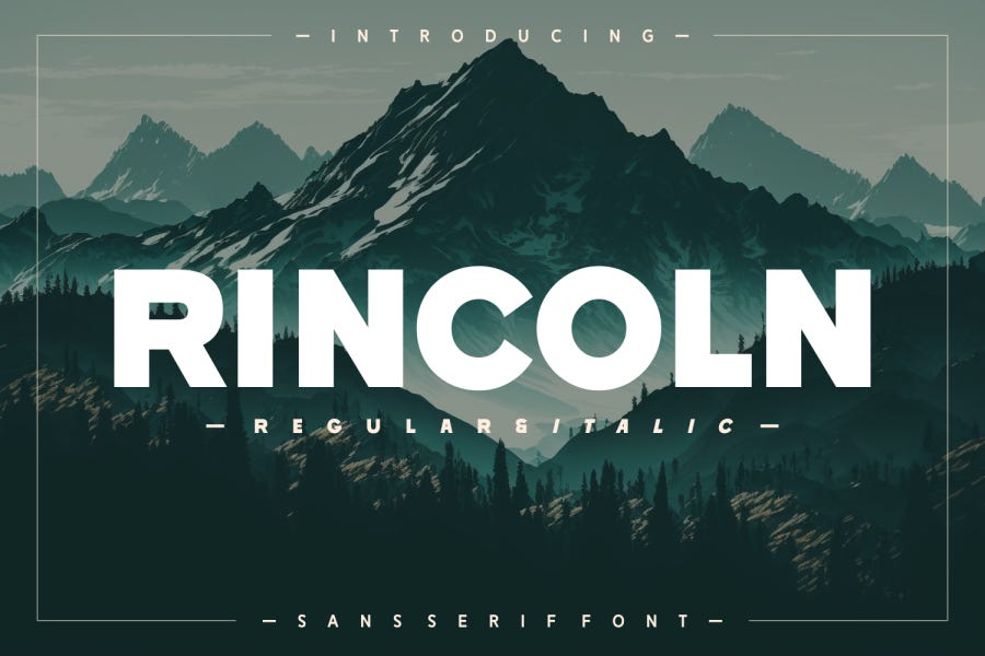 Rincoln Bold Sans Serif Font