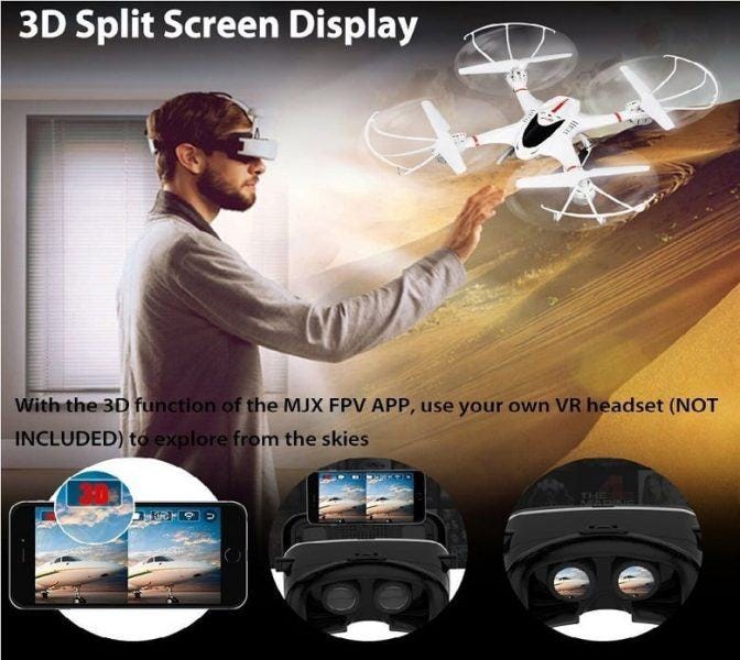 DBPOWER MJX X400W FPV Drone 3d 2017 holiday hot tech kids toys
