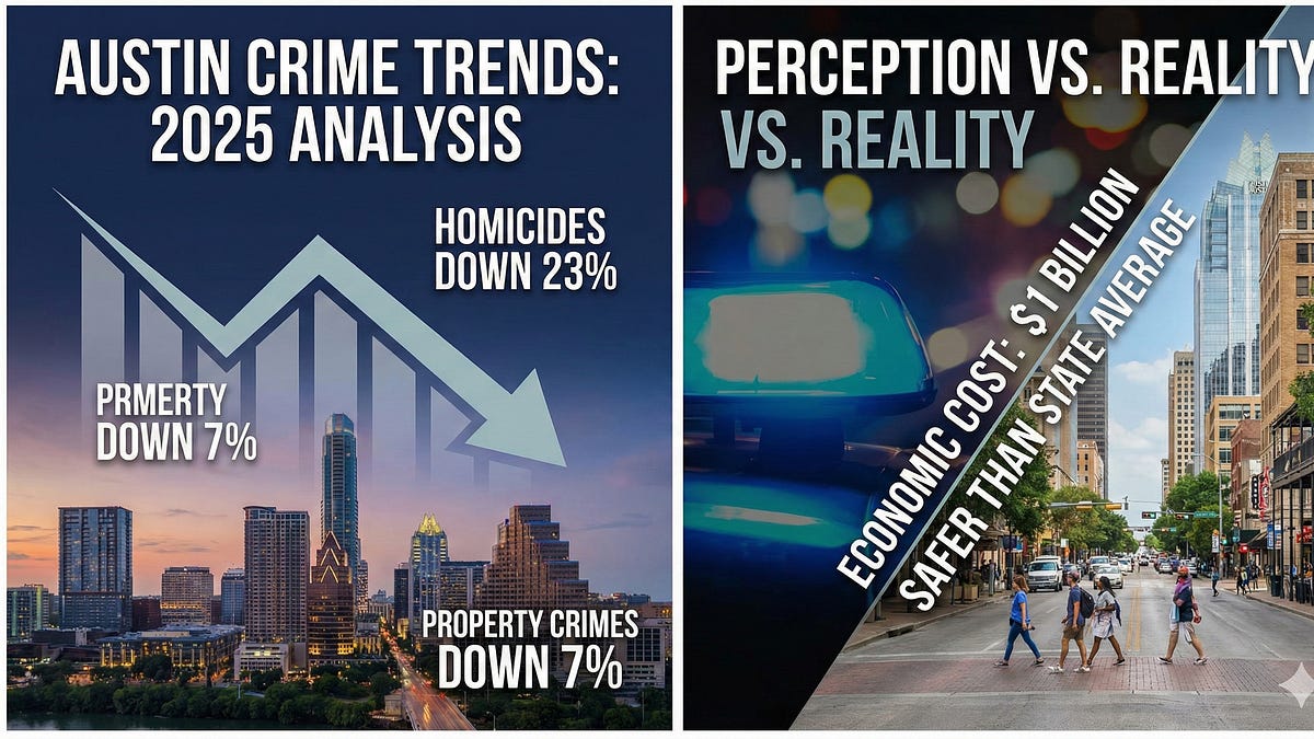Austin Crime Drops Significantly in 2025, Returning to Pre-Pandemic Levels