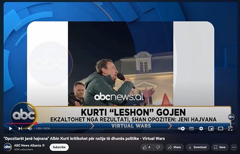 Disa media në Kosovë, përfshirë TV21, Koha.net, Klan Kosova, KTV, ABC News Albania dhe Kallxo.com, kanë raportuar në mënyrë të njëanshme dhe manipuluese mbi deklaratën e Kryeministrit Albin Kurti. Duke shtrembëruar kontekstin dhe duke e paraqitur si një sulm dehumanizues ndaj opozitës, këto media kanë kontribuar në një narrativë të pavërtetë, duke keqinformuar publikun dhe duke devijuar vëmendjen nga çështjet reale politike. Një shembull klasik i gazetarisë së keqe, ku titujt e bujshëm zëvendësojnë të vërtetën!