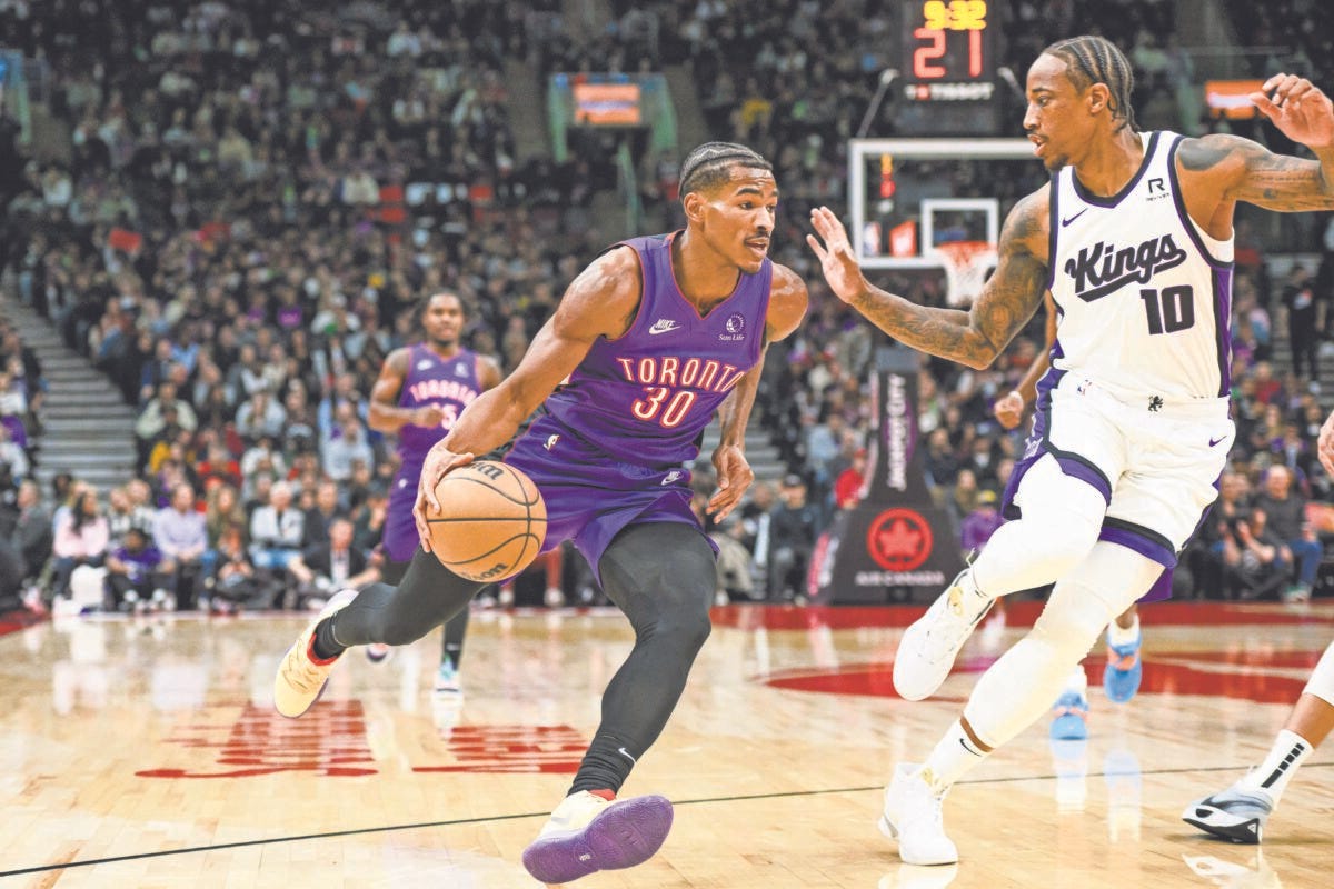 Agbaji has season-high 22 in Raptors' 131-128 OT win over Kings - KU Sports