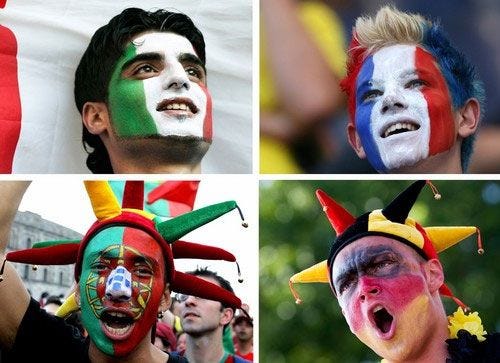 Soccer Fan Beautifully Face Painting Designswancom 500x363px Football ...