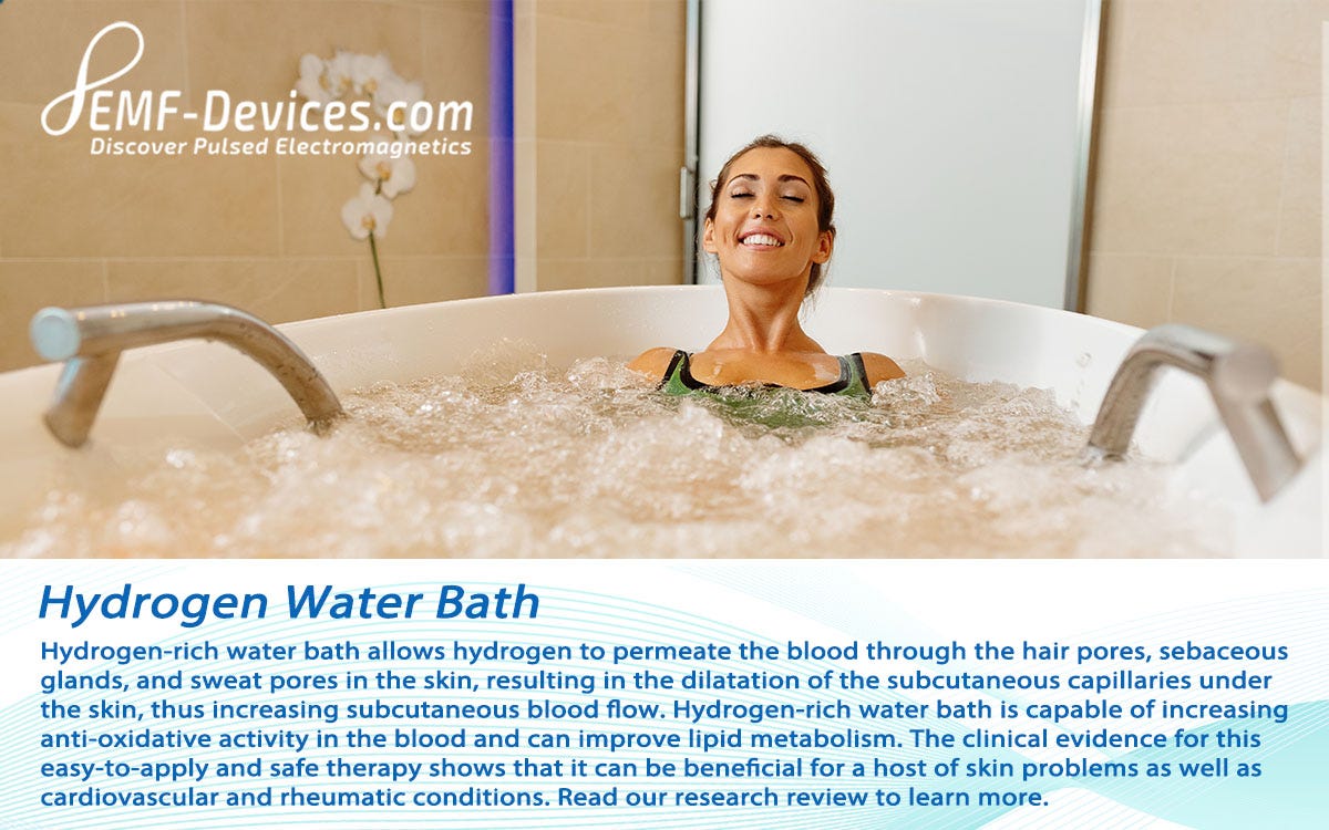 hydrogen water bathing benefits