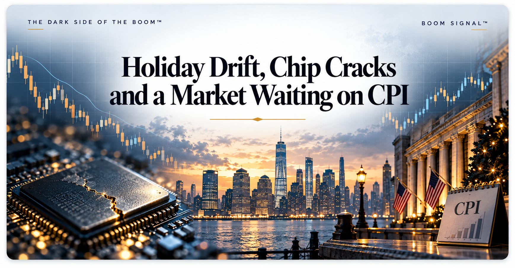 Holiday Drift, Chip Cracks and a Market Waiting on CPI