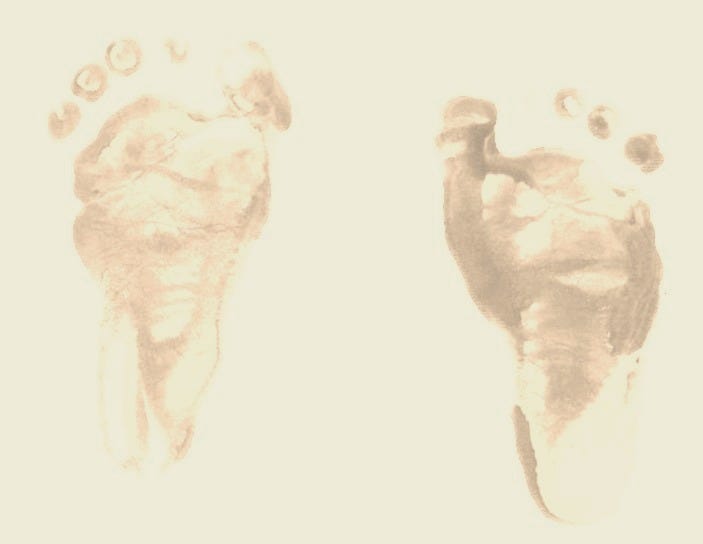 red and green human feet