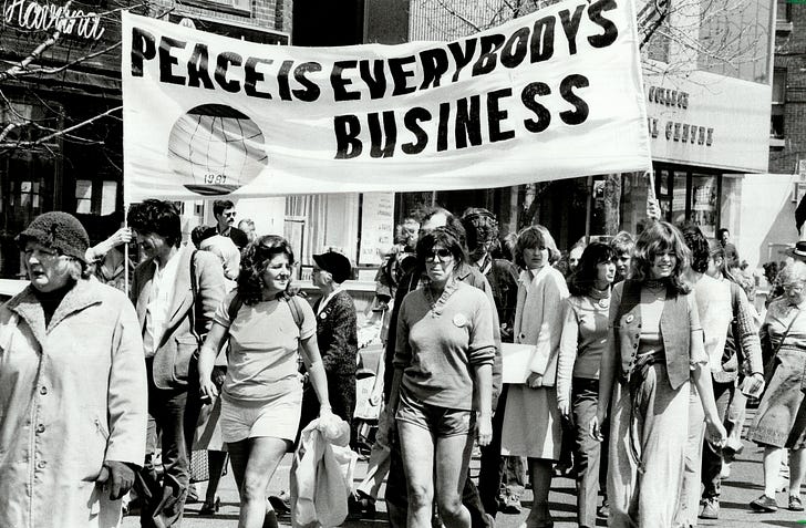 Canadian disarmament activists, 1981 (Colin McConnell/Toronto Star via Getty Images)