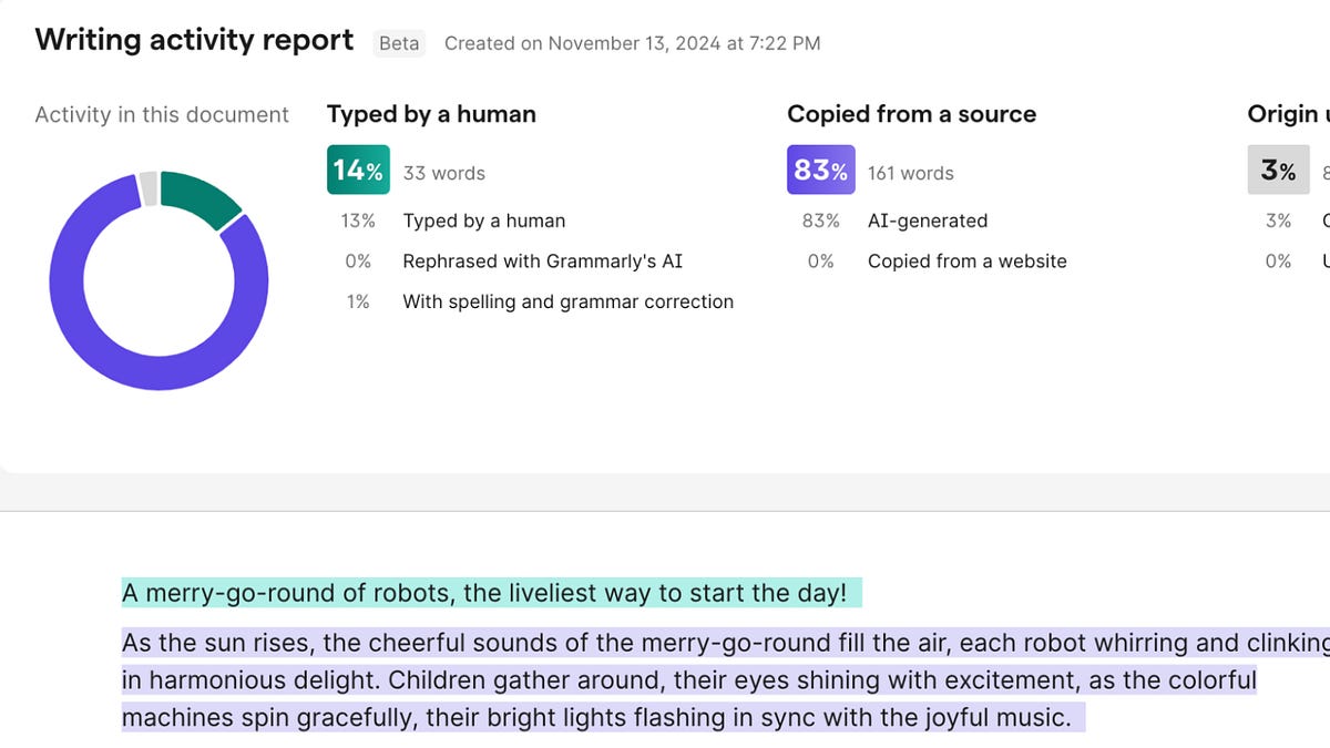 Trying out Grammarly Authorship Beta - Anna Mills’ Substack