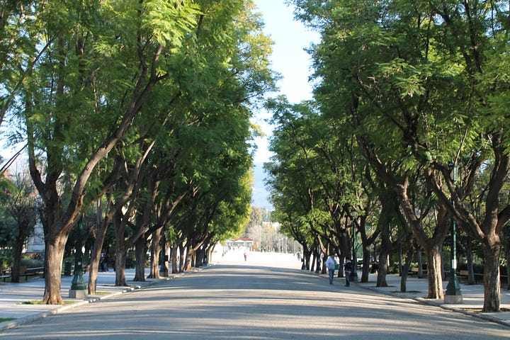 Pictures of Athens in a Winter day