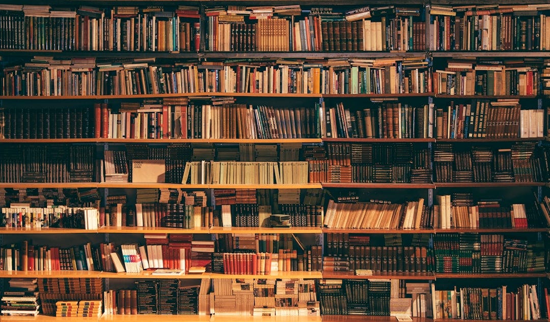 books on bookshelf books on bookshelf
