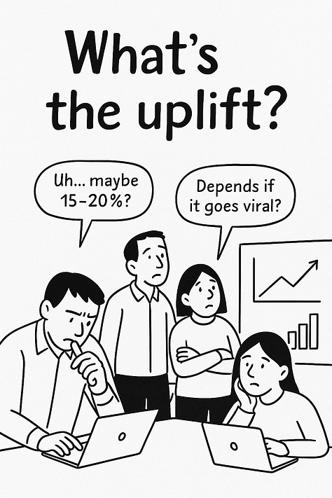 Discover why most growth forecasts are more fiction than fact. Learn how marketers and product managers can avoid false positives, misuse of confidence intervals, and data misinterpretation by embracing statistical literacy in growth forecasting.
