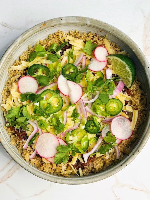 7-Layer Dip Quinoa Bowl