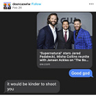 It would be kinder to shoot you