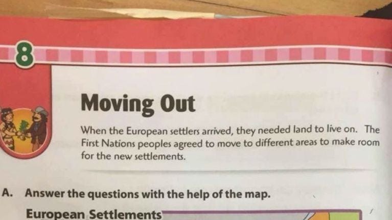 Kids' textbook whitewashes Canadian history and I wish I were more surprised