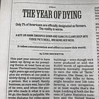 'The Year of Dying' appears in County Highway