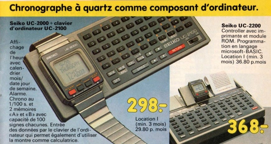 SEIKO UC-2000 (1984) - the dawn of wearable computers | Inexhibit
