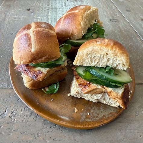 char siu sliders and banh mi and more...