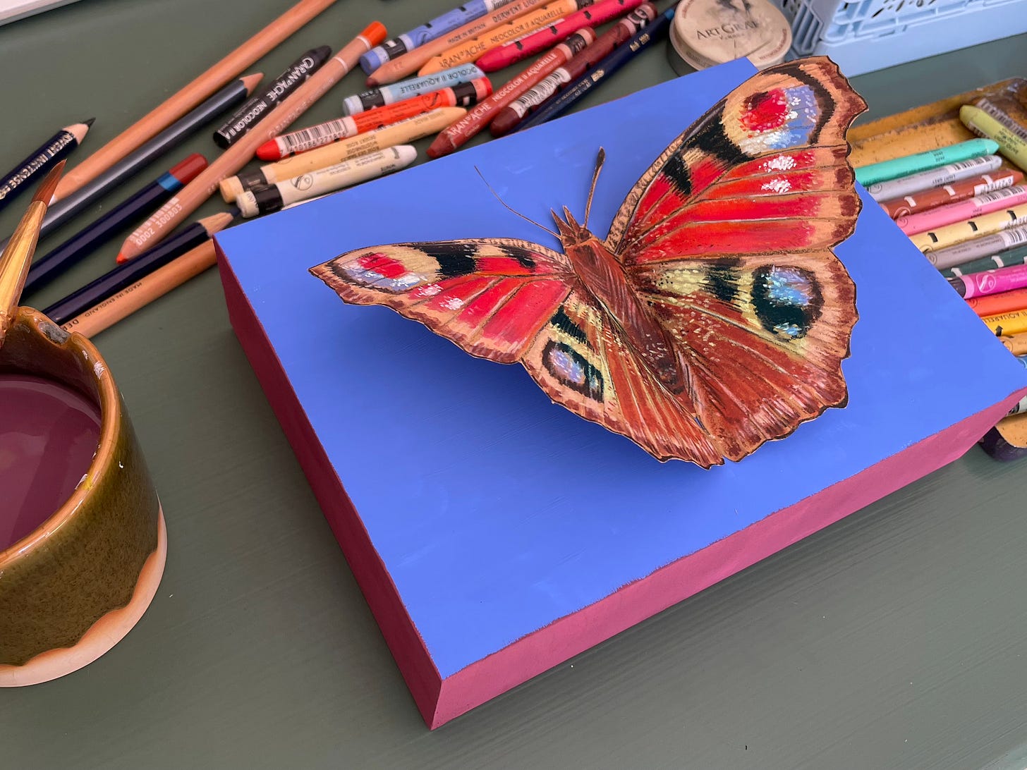peacock butterfly painted by pauline teunission peacock butterfly painted by pauline teunission