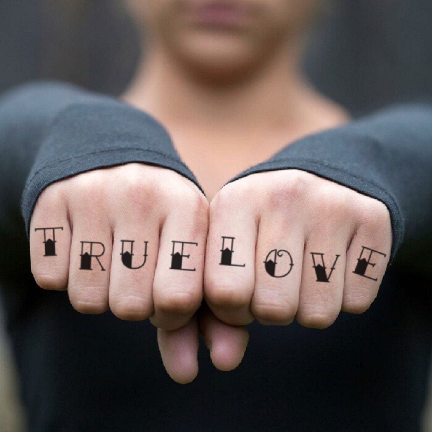 Dallas Green True Love Temporary Tattoo Sticker - OhMyTat