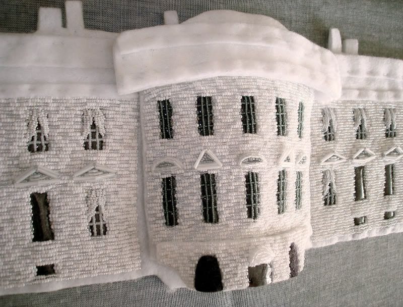 beaded White House windows Barack Obama pop art beadwork bead embroidery blog beaded White House windows Barack Obama pop art beadwork bead embroidery blog