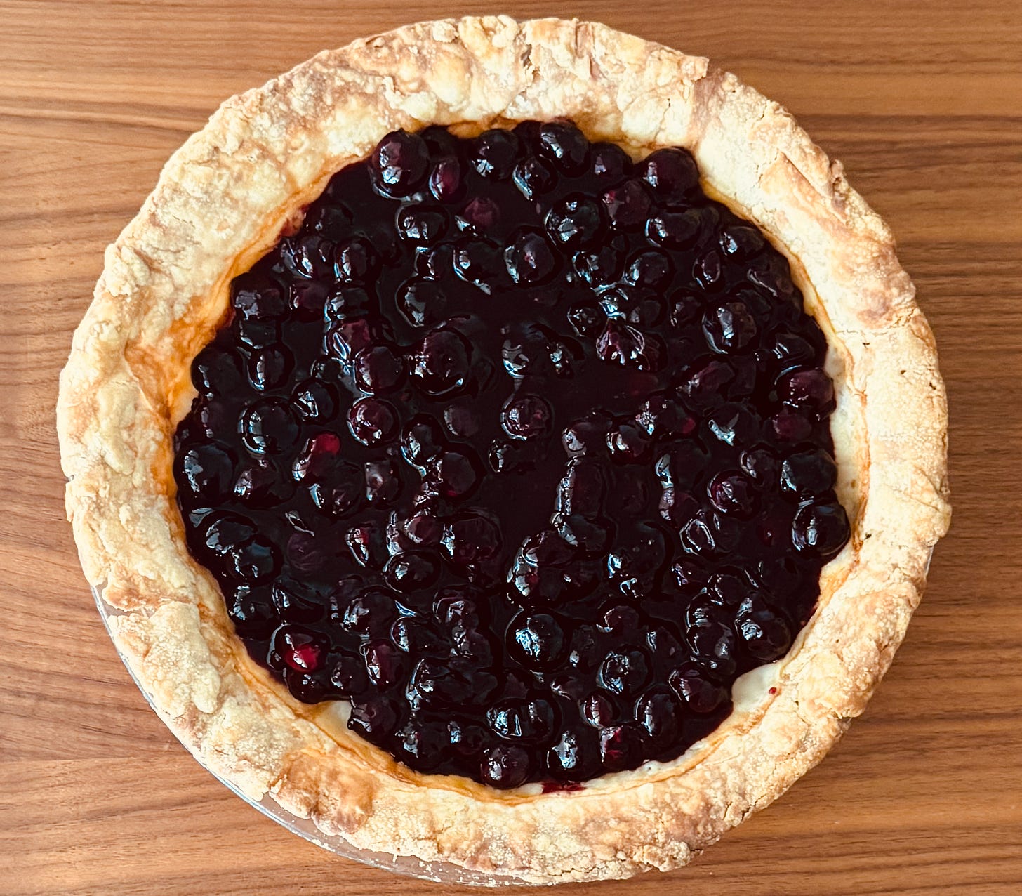 Helen’s Carnes Midwest cream pie with California blueberries Helen’s Carnes Midwest cream pie with California blueberries