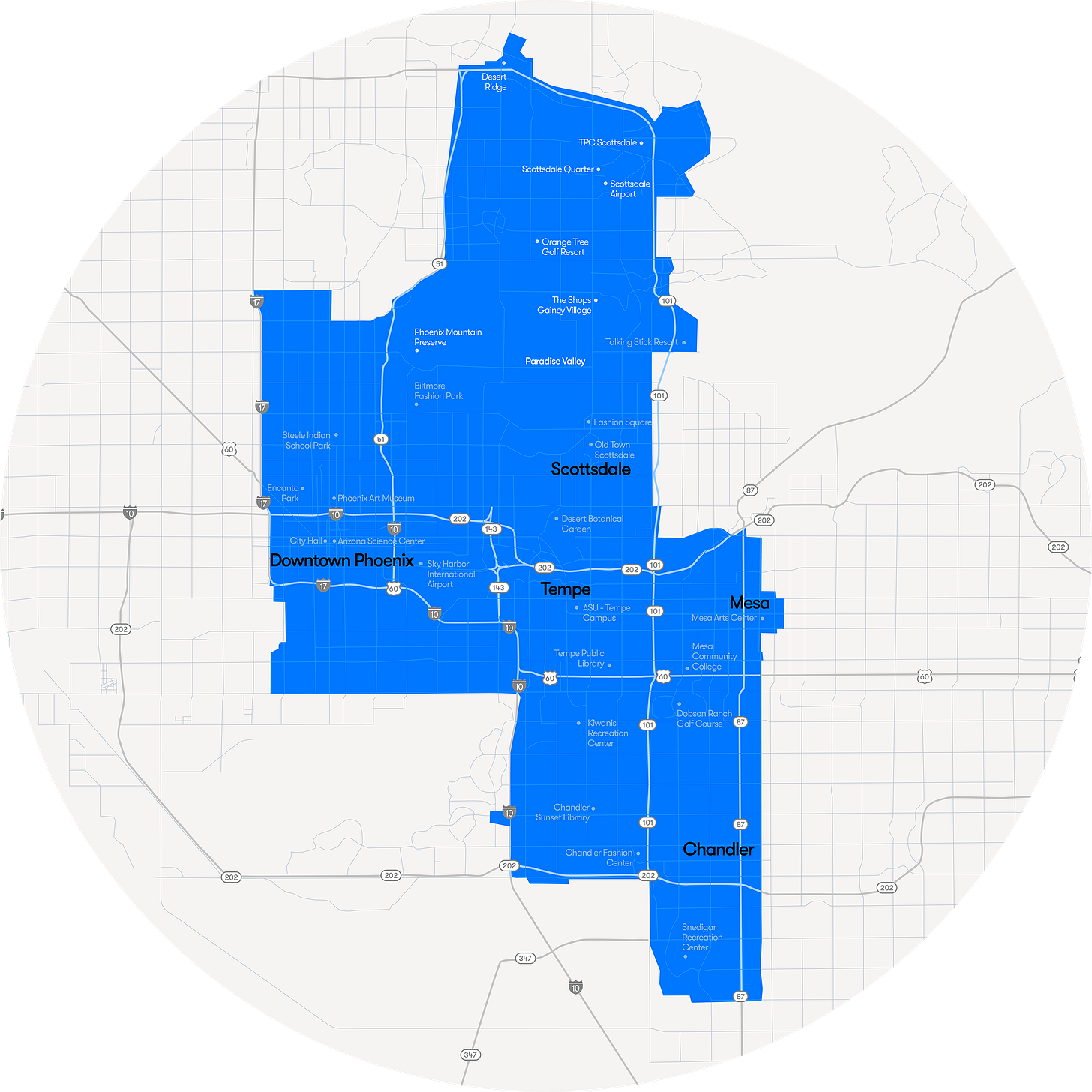 Phoenix service area expands 90+ square miles! - Waymo Help