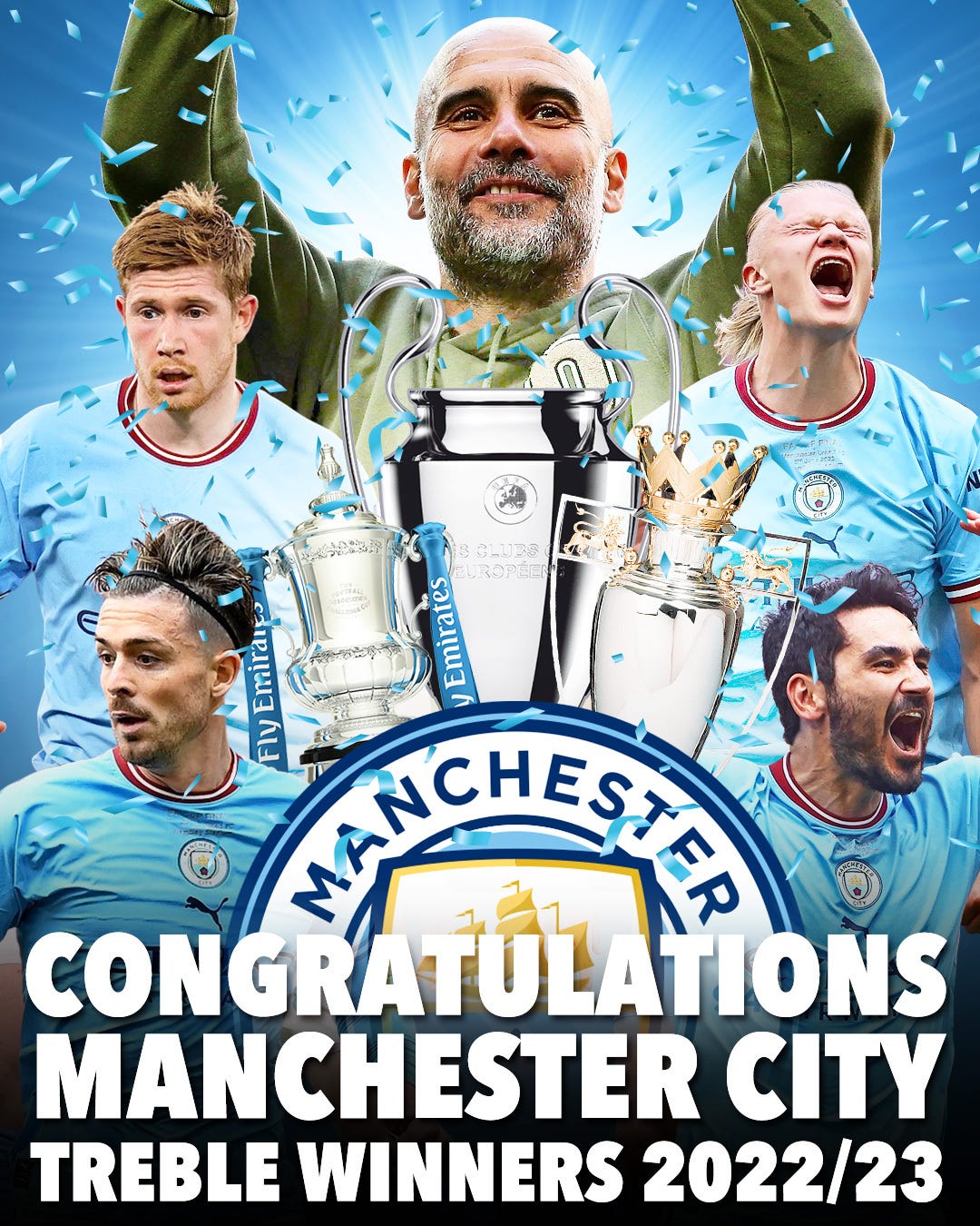 Man City win historic TREBLE as Pep Guardiola's men emulate Man Utd's  iconic 1999 team after beating Inter Milan | The Sun