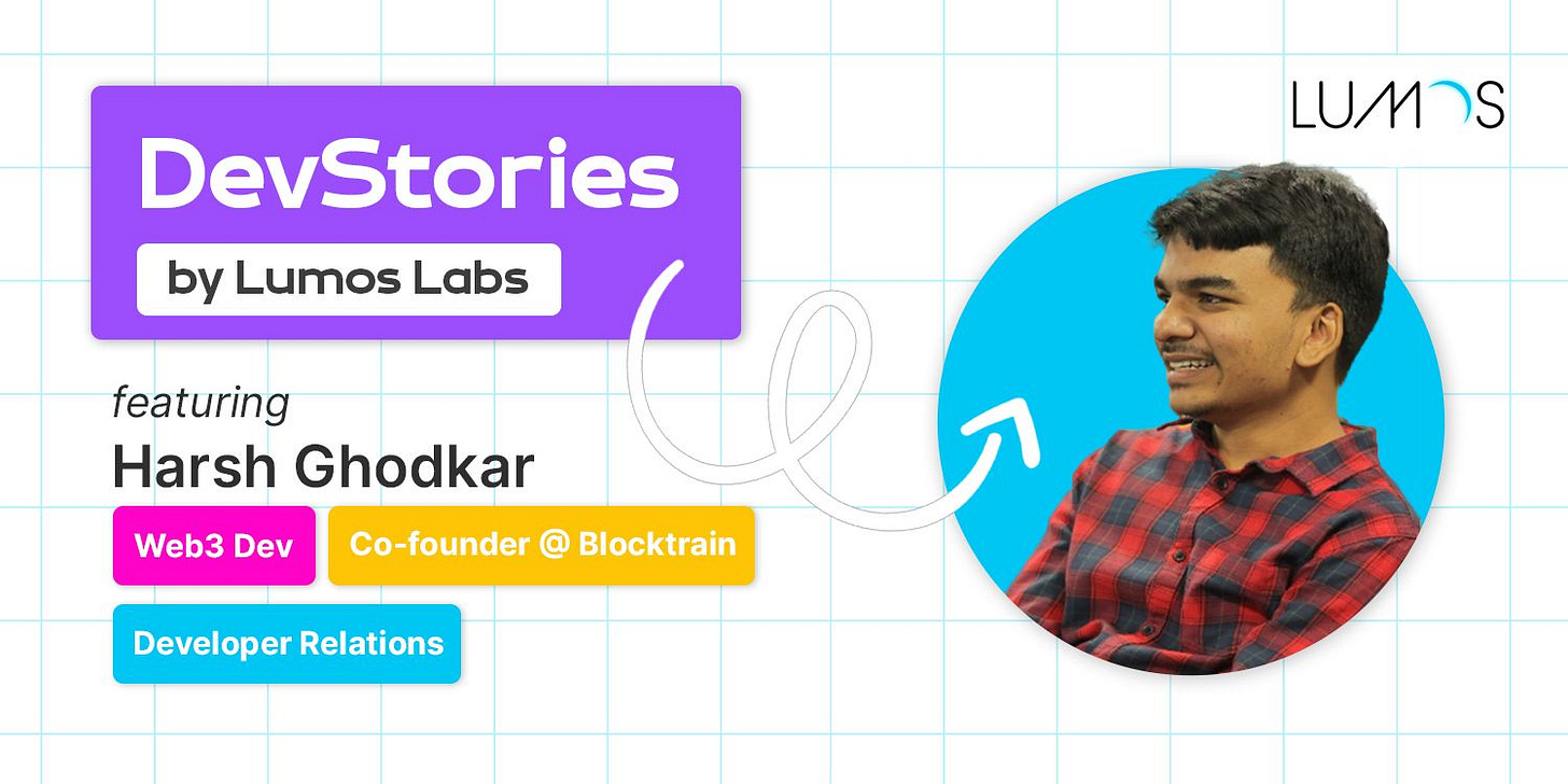 Web3 Developer Stories featuring Harsh Ghodkar Web3 Developer Stories featuring Harsh Ghodkar