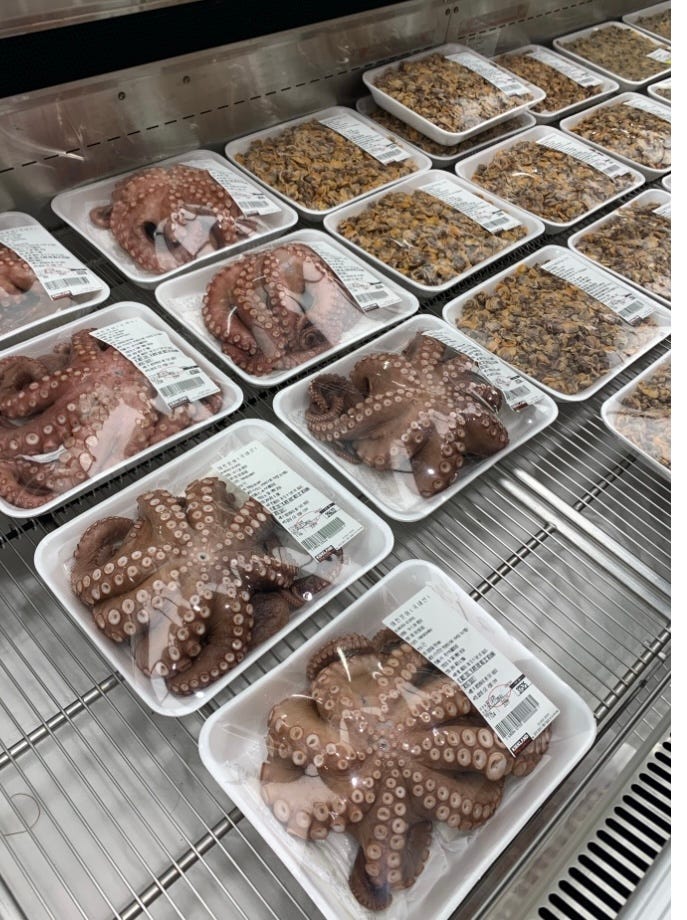 Octopus sold at costco