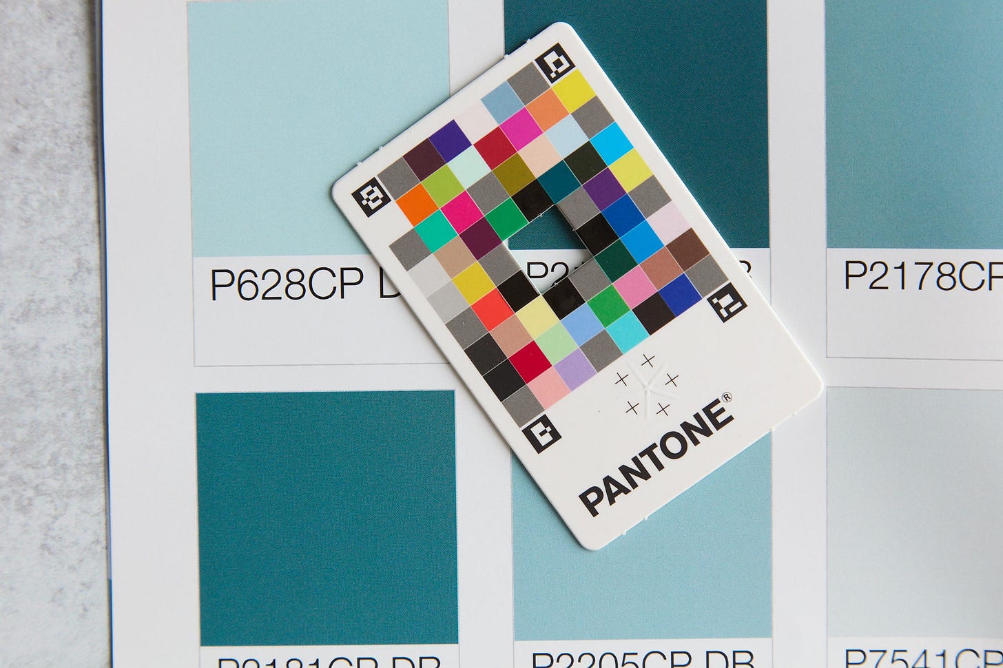 still-life shot of my color chips