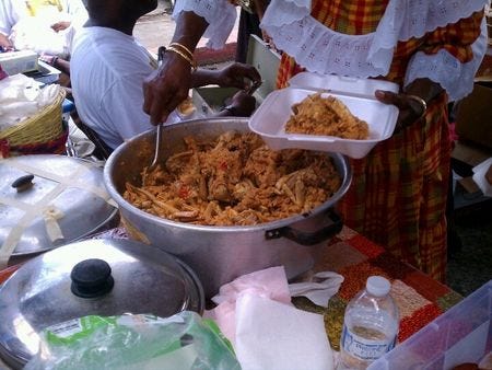 American and Caribbean food in St Thomas
