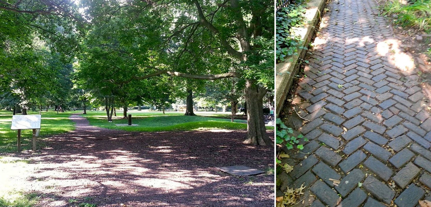 A brick path in a park

AI-generated content may be incorrect.