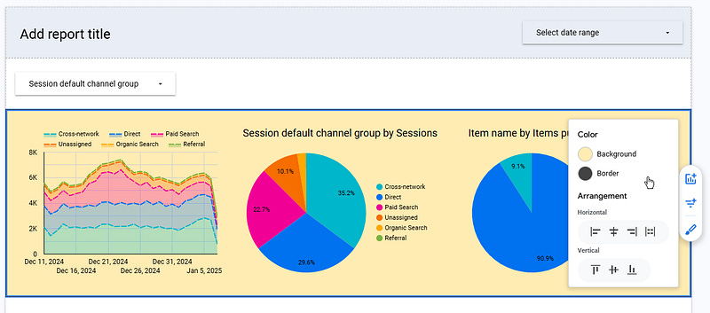 looker studio bible responsive groups