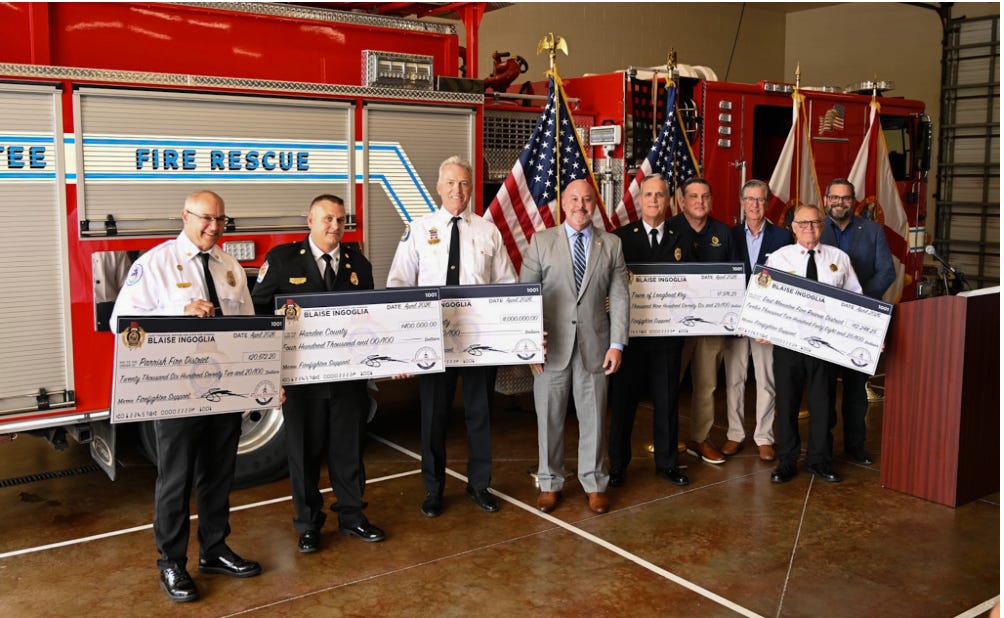Florida Awards $1.4 Million to Strengthen Fire Departments, Including Local Agencies in Manatee Region