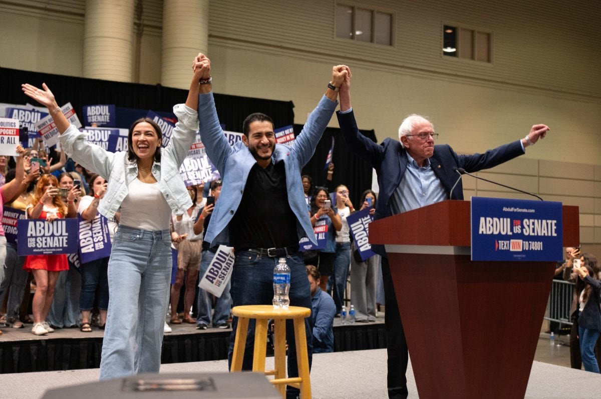Progressives rally for Abdul El-Sayed: 4 takeaways from Bernie Sanders, AOC  - Bridge Michigan