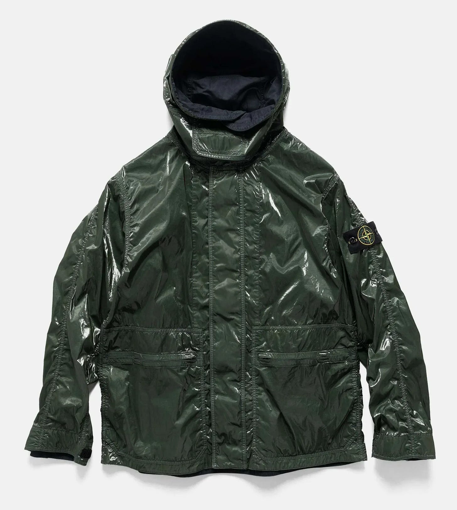 Stone Island x New Balance Nylon Prismatico-TC Hooded Jacket Juniper - Image 3 Stone Island x New Balance Nylon Prismatico-TC Hooded Jacket Juniper - Image 3