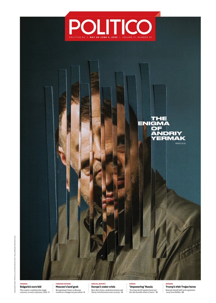 Zelenskyy's chief of staff is accused of being a ruthless political puppet  master. What are his ambitions? The enigma of Andriy Yermak  #TomorrowsPapersToday