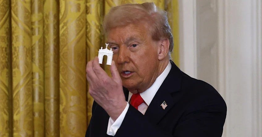 President Trump Reveals His Vision for Arc de Triomphe-Style Arch Near  Lincoln Memorial