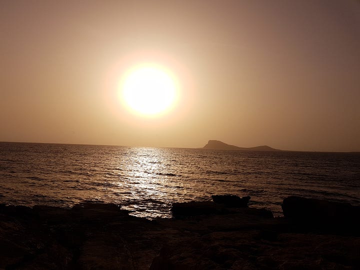 sunsets on ilha do sal cabo verde africa