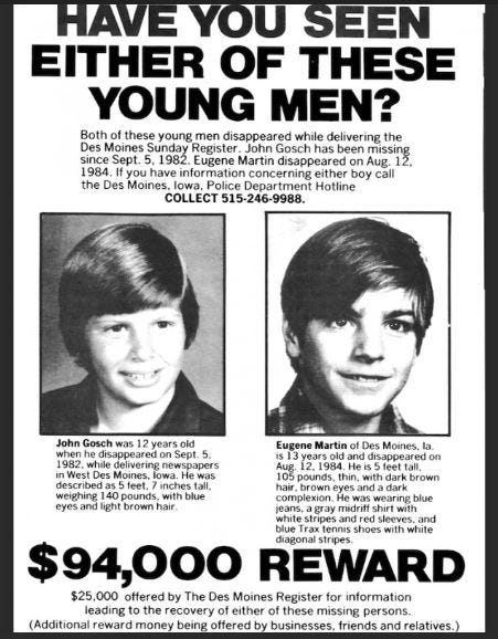 Vanished QC: An Iowa paperboy remains missing 40 years later | OurQuadCities