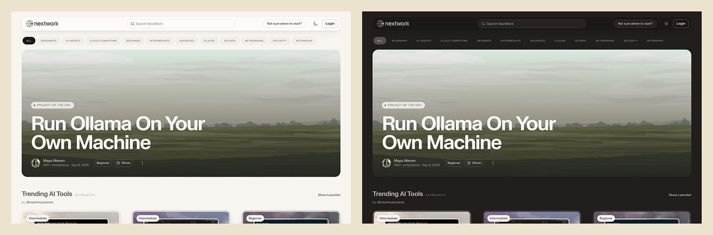 Explore in light mode and dark mode Explore in light mode and dark mode