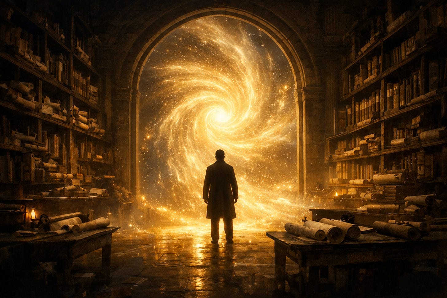 Man silhouetted against golden light, reflecting spiritual growth catholic themes at St. Alexander Church.