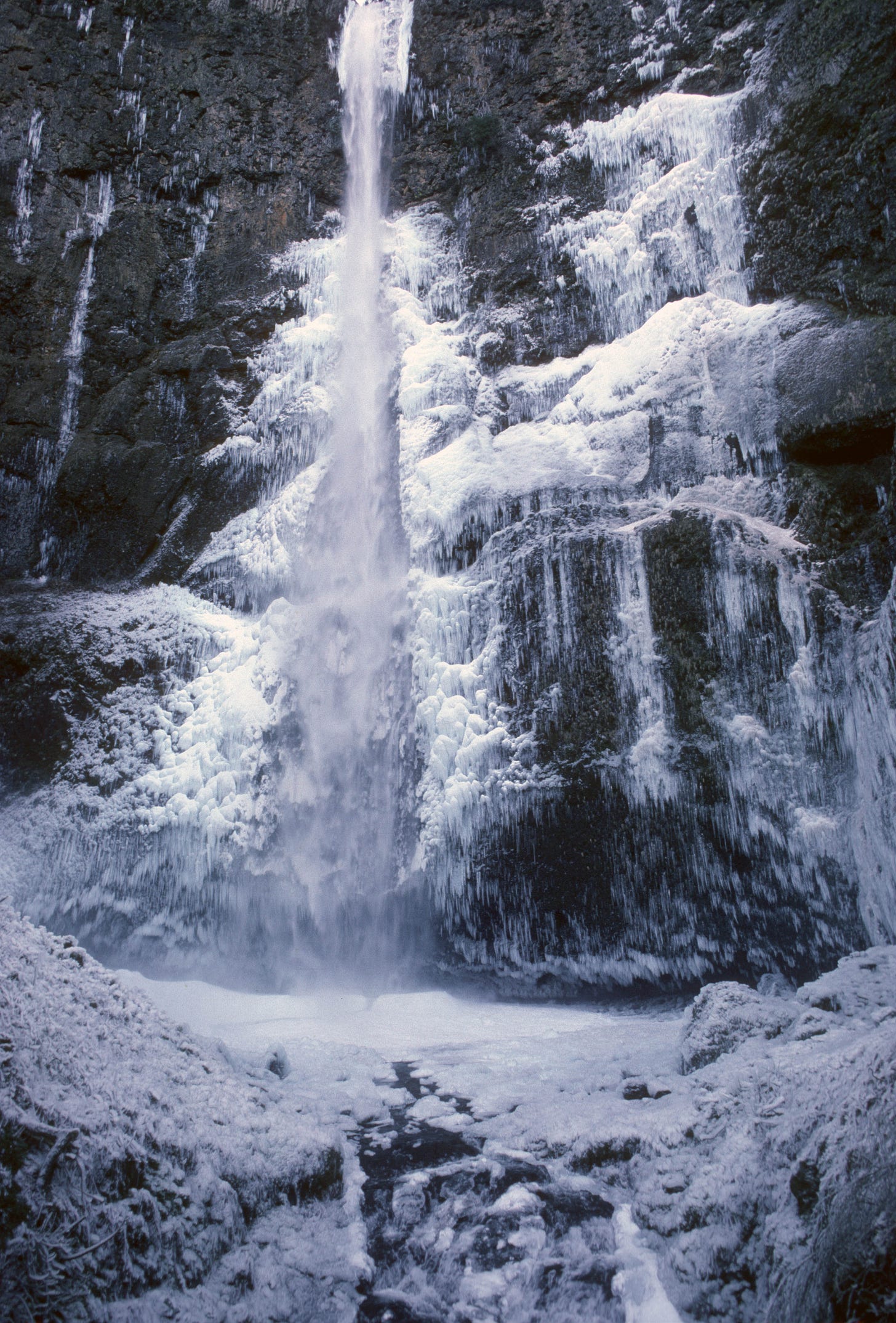 Multnomah Falls in winter Multnomah Falls in winter
