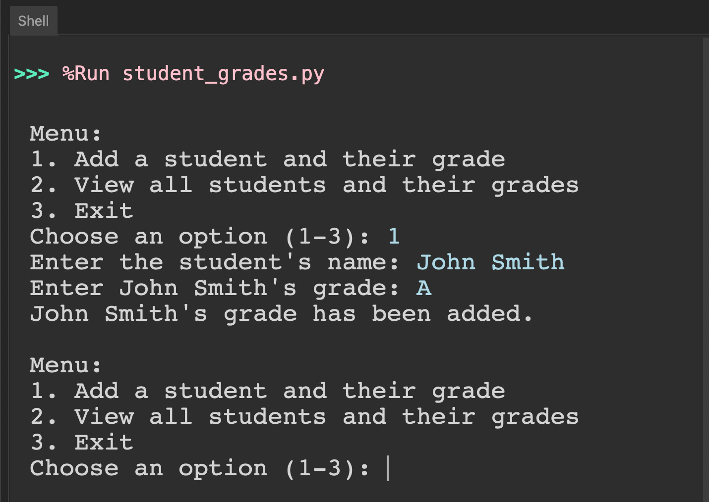 Student Grades Tracker - by Ardit Sulce