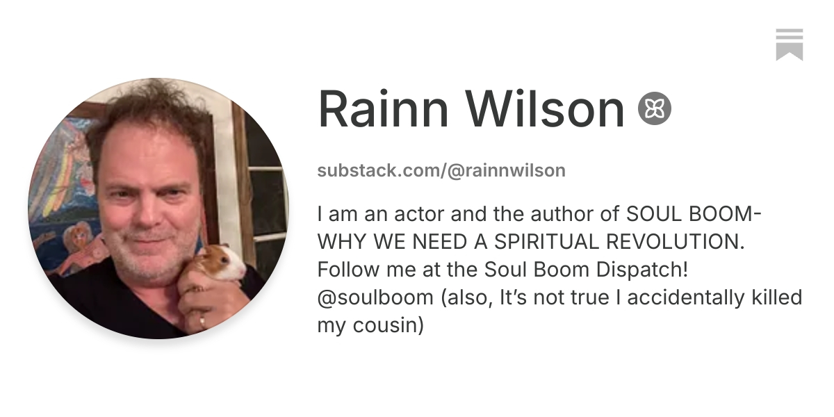 Rainn Wilson | Substack