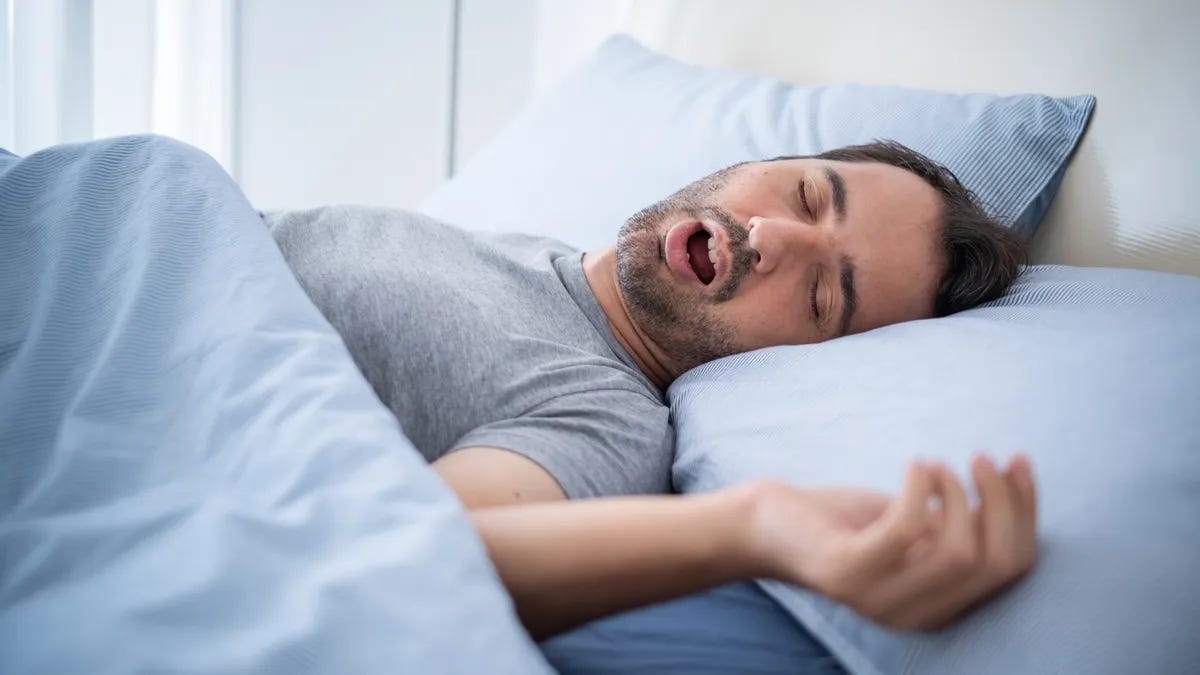 sleeping man